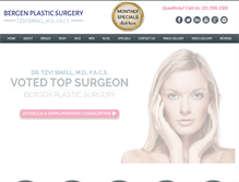 Tablet Screenshot of bergenplasticsurgery.com